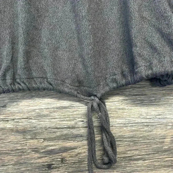 a new day Brown Crew Neck Long Sleeve Tie Front Sweatshirt Soft - Picture 3 of 4